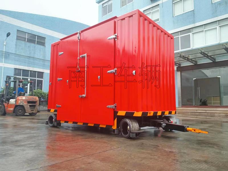 3吨双牵引箱式球友会(中国) 无动力叉车牵引工具拖车