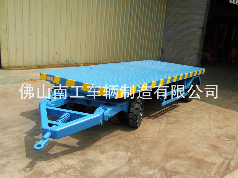 叉车牵引工业平板车 工厂车间周转用10吨球友会(中国)